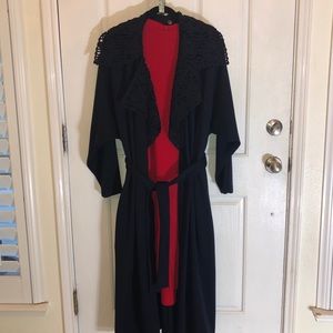 VINTAGE ITALIAN COUTURE WRAP KNIT COAT